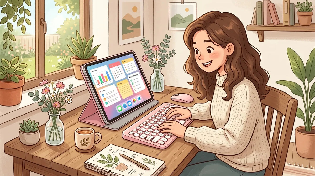 Pink Keyboard For Tablet: Aesthetics Meets Mobile Productivity